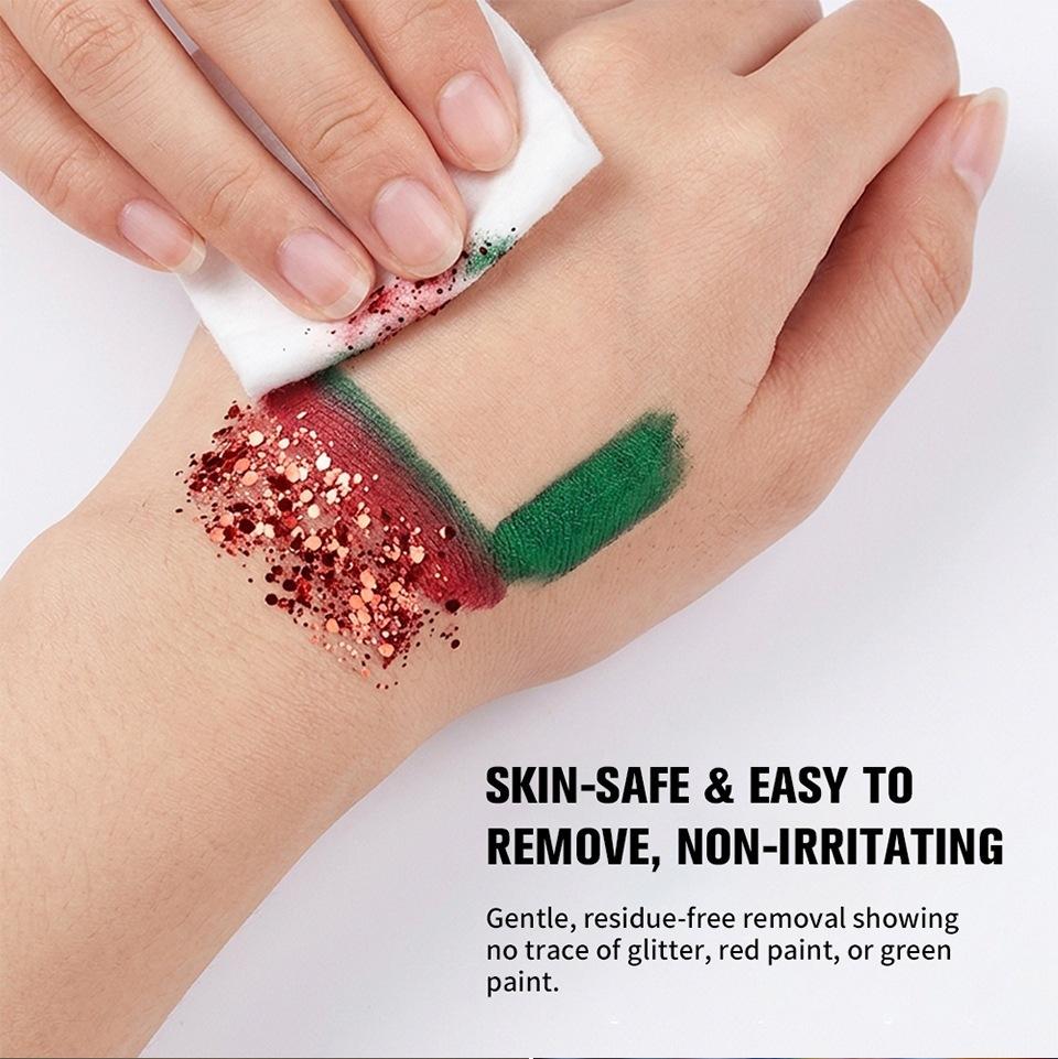 Face Paint Stick and Glitter Stick Set for Body and Hair Suitable for Parties Festivals and Stage Makeup Applications