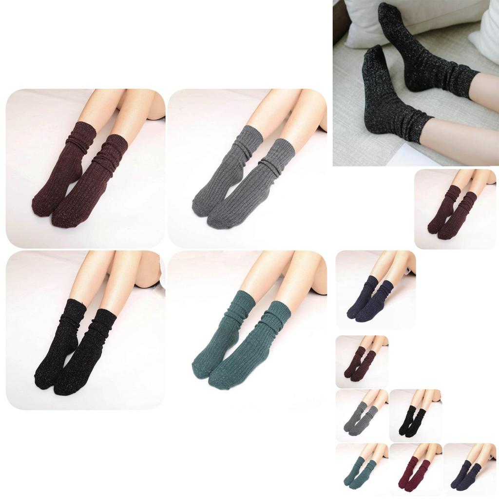 Vintage Style Japanese Cotton Crew Socks For Women Soft And Cozy Fall Winter