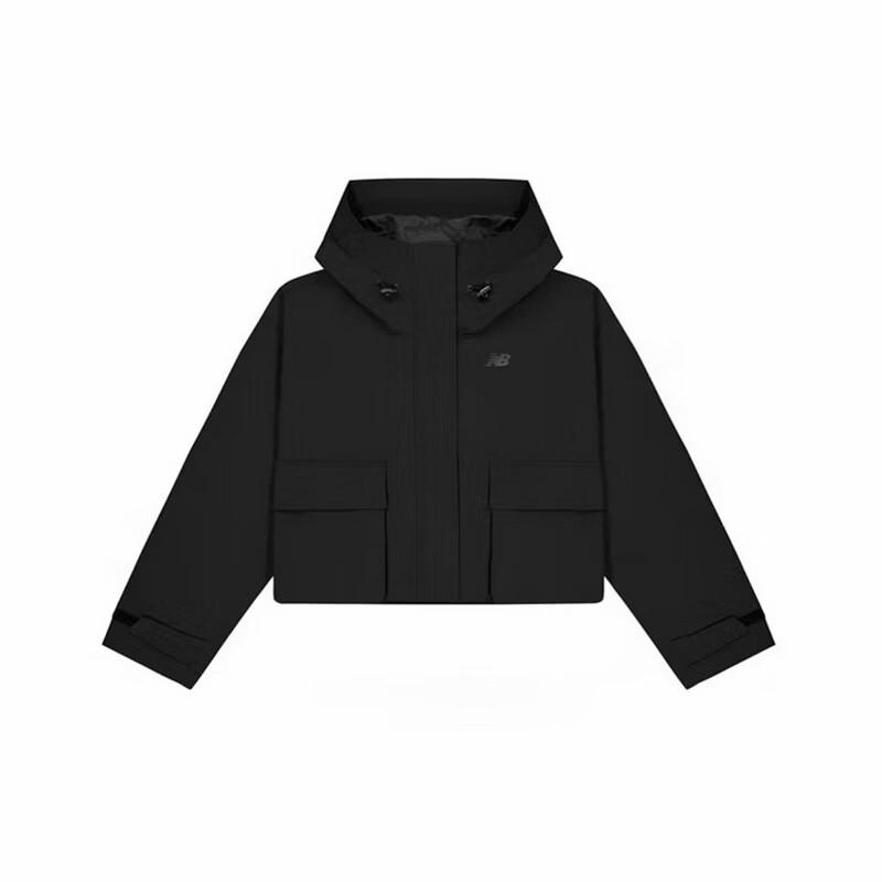 New Balance Women s Hooded Woven Jacket NAF36202-BK S