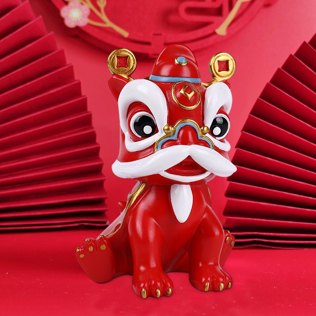 Cute Chinese Lion Dance Home Decor New Year Gift