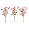 Artificial Peach Blossom Branches Decor No Withering Fake Flowers Silk Spring Faux Flowers Peach Bouquet for Home Living Room Bedroom