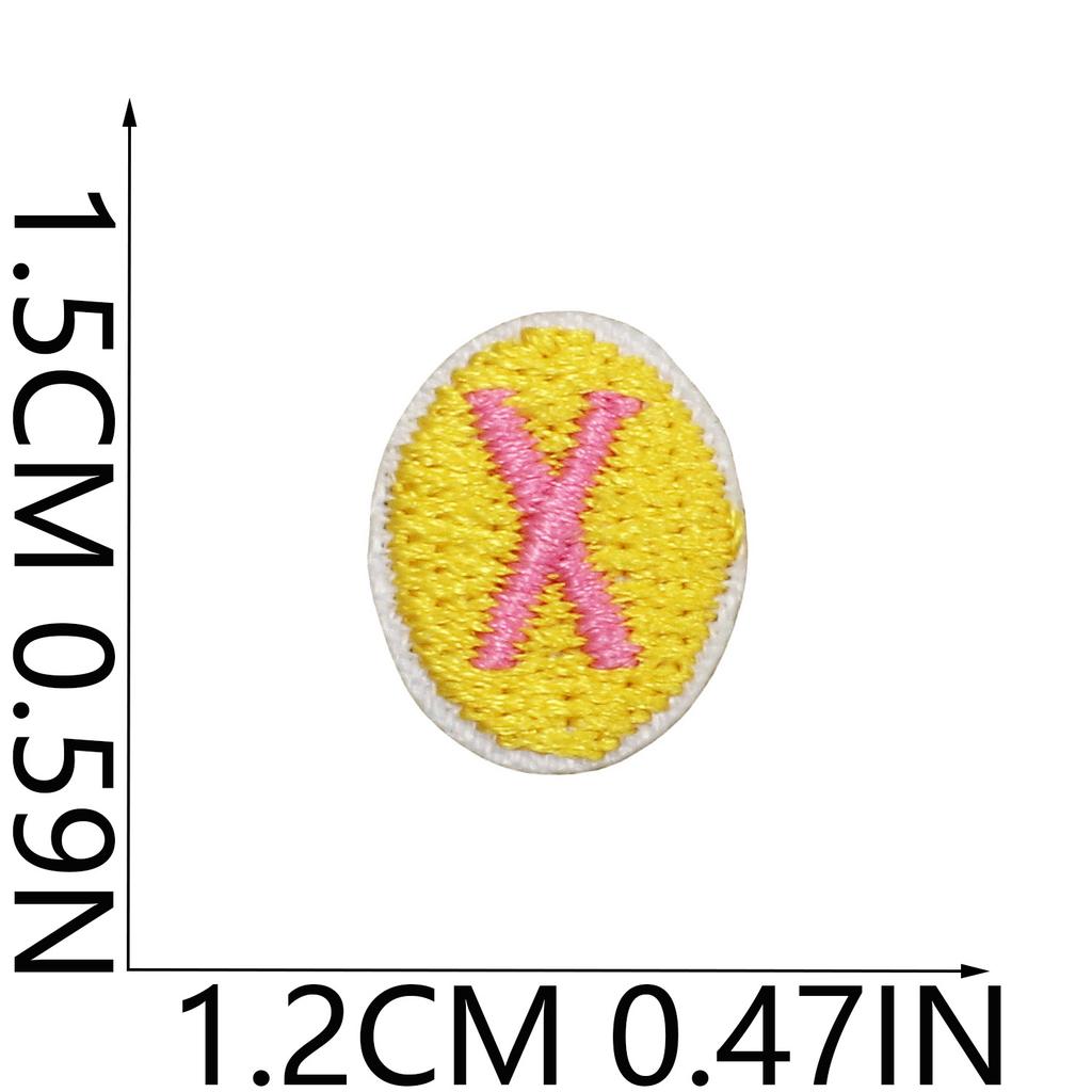 English Letter Embroidery Cloth Sticker Small Size Diy Pendant Decorative Patch Sticker Love Star Letter Embroidery Chapter Boy