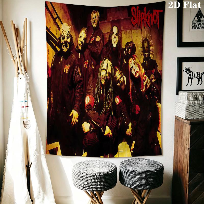 Slipknot Band'S Evolution Tapestry Fashion Print Background Cloth Homestay Soft Decoration Tapestry Background Wall Hanging Cloth
