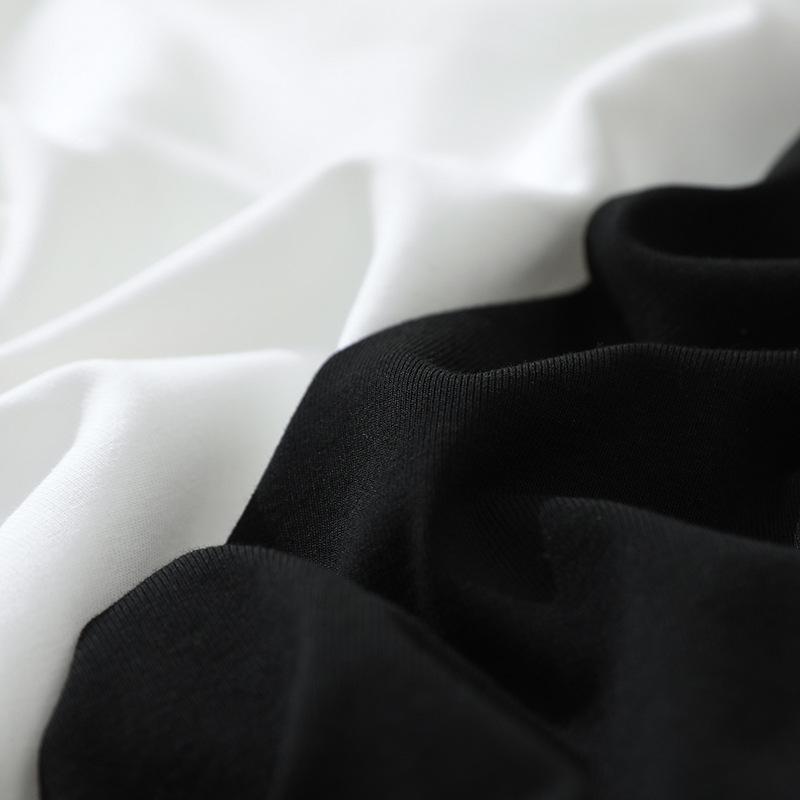 Short-sleeved T-shirt for Women New Women's Summer Retro Stand Collar Solid Color Cotton T-shirt Slanted Placket Ancient Style Top