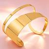1 Pcs Iron Bracelet Fashion Trend Hip Hop Street Wide Open Adjustable Bracelet Ladies Jewelry Gift Party Matching