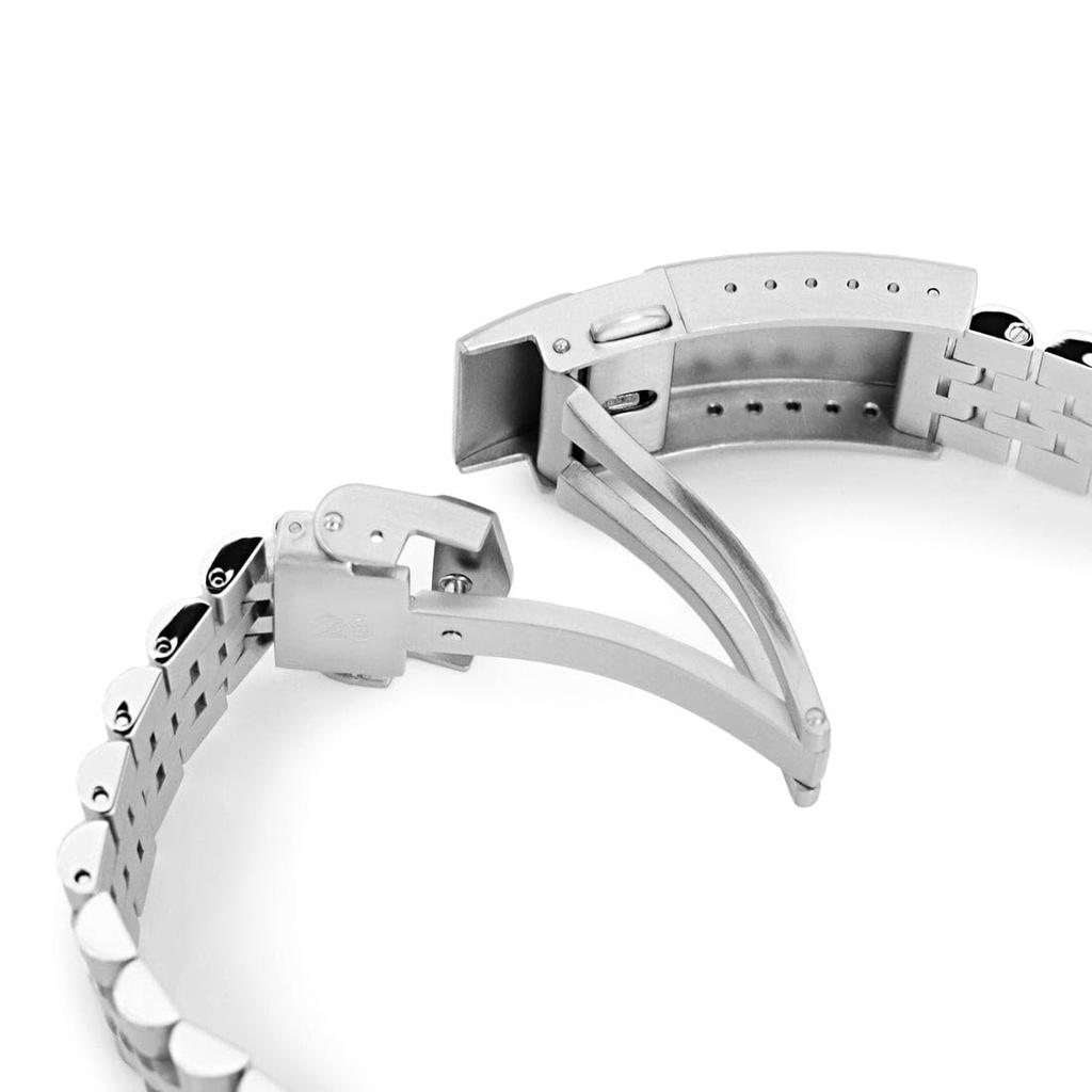 20mm Metal Watch Band Stainless Steel Jubilee 2 Bracelet for Seiko Prospex Speedtimer Solar Chronograph V-Clasp