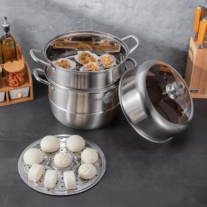 Debo DEP-697 Double-Layer Stainless Steel Steamer