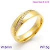Kalen Wide Two-tone Textured Stainless Steel Ring for Men Women Anillos Vintage Wave Pattern Band Rings Size 6-9 Jewelry