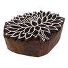 Decorative Hand Carved Lotus Printing Wooden Stamp Blocks Border Stamps