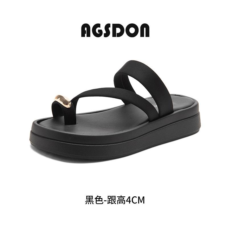 Pinch slippers New summer with skirt thick-soled sandals 35