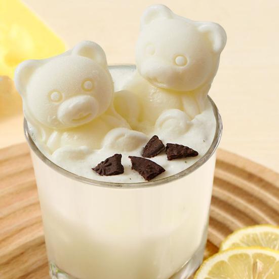 Ice Cube Mold Bear Shape Ice Making Mold Food-Grade Flexible Silicone Ice Tray for Drinks Candy Chocolate