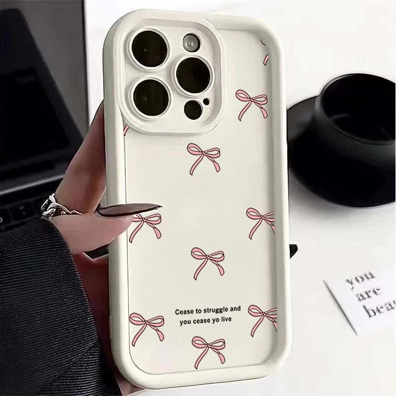 Case for Xiaomi POCO X7 X6 Pro X5 M7 M6 F5 F7 Mi 15 Ultra 14T Pro 14 13T 12 13 11 Lite 5G NE 12T Love Bowknot Silicone Cover