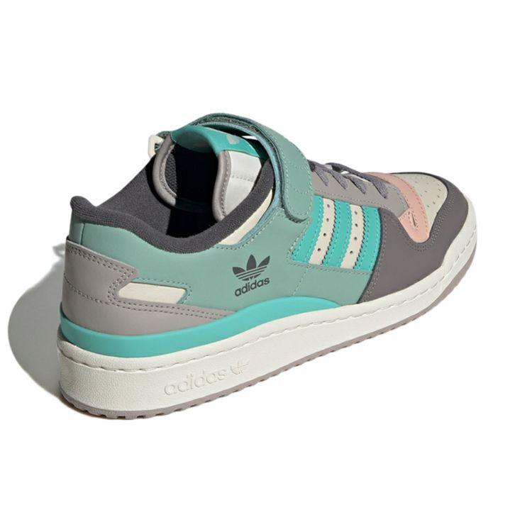 Adidas Originals Forum 84 Low Northern Lights Retro Casual Low-Top Sneakers Unisex Sneakers Gray Green GX4574