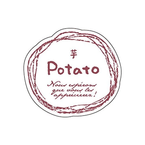 Cotta Natural Flavor Sweet Potato Stickers, White and Purple, 2.9 X 3.2 Cm, 67131, 100 Stickers