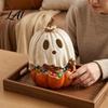 Binnenherfstdecoraties Halloween Verlichte Geest Pompoen Decoratie Vintage Afneembare Lamp met Hars Ornament LED Kaars voor Keukentafel