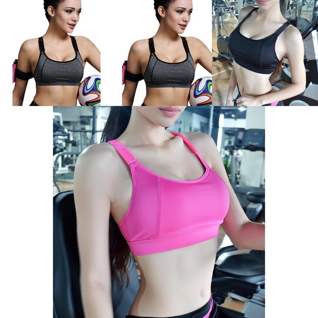 Athletic Running Sports Bra With Shockproof Reinforced Support For Active Women