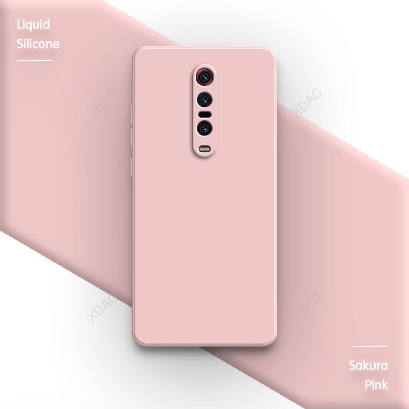 Candy Phone Case for Redmi K20 Pro Premium K20Pro Lens Protection Square Liquid Silicone Simple Soft Original Classic Back Cover