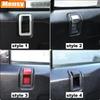 For Land Rover Defender 90 110 130 2004-2019 Aluminum Alloy Car Door Lock Pin Inner Handle Frame Decoration Cover Car Accessory