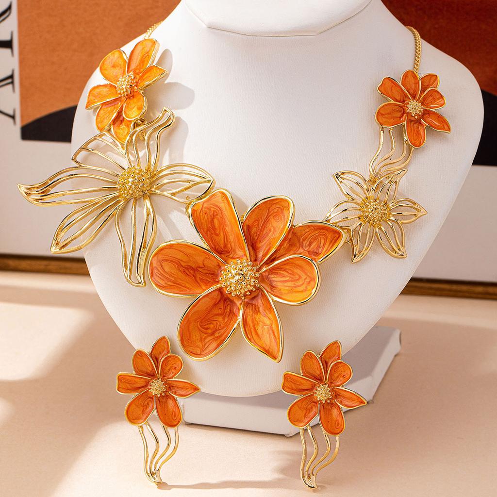 Fashion Necklace Earrings For Women Ladies
