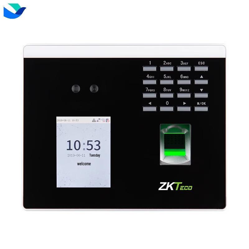 ZKTECO FS100 Smart Dynamic Face & Fingerprint Cloud Attendance Machine CN Plug (adapter Included)