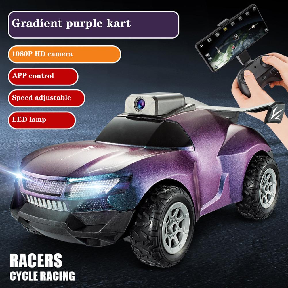 1:20 RC Car With 1080P HD Camera 2.4Ghz WiFi FPV High Speed Remote Control Truck With App Control LED Light