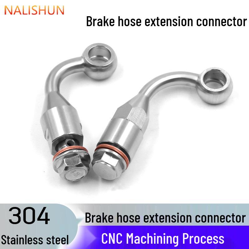 Electric Motorcycle Brake Master Cylinder Extension Joint Hose Adapter 90-degree right angle extension joint
