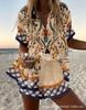 Hot Sale Casual Holiday Shirt Set Beach 1D Printed Shirt Shorts Women's Suit Customized-Made