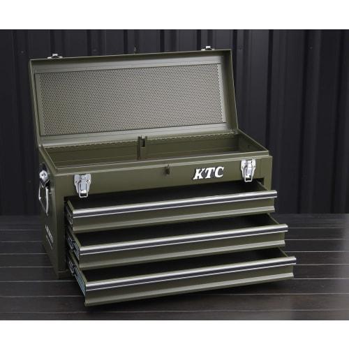 KTC Tool Chest, 3 Tiers, 3 Drawers, Olive Drab, Limited Edition Color, SKX0213ODEM