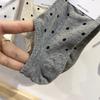 Cotton Polka Dot Boat Socks for Women Spring Summer New Fashion Non-slip Breathable Invisible Spotted Short Low Ankle Stockings