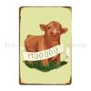 Baby Highland Cow Metal Signs Wall Decor Wall Decor Living Room Design Garage Tin Sign Poster