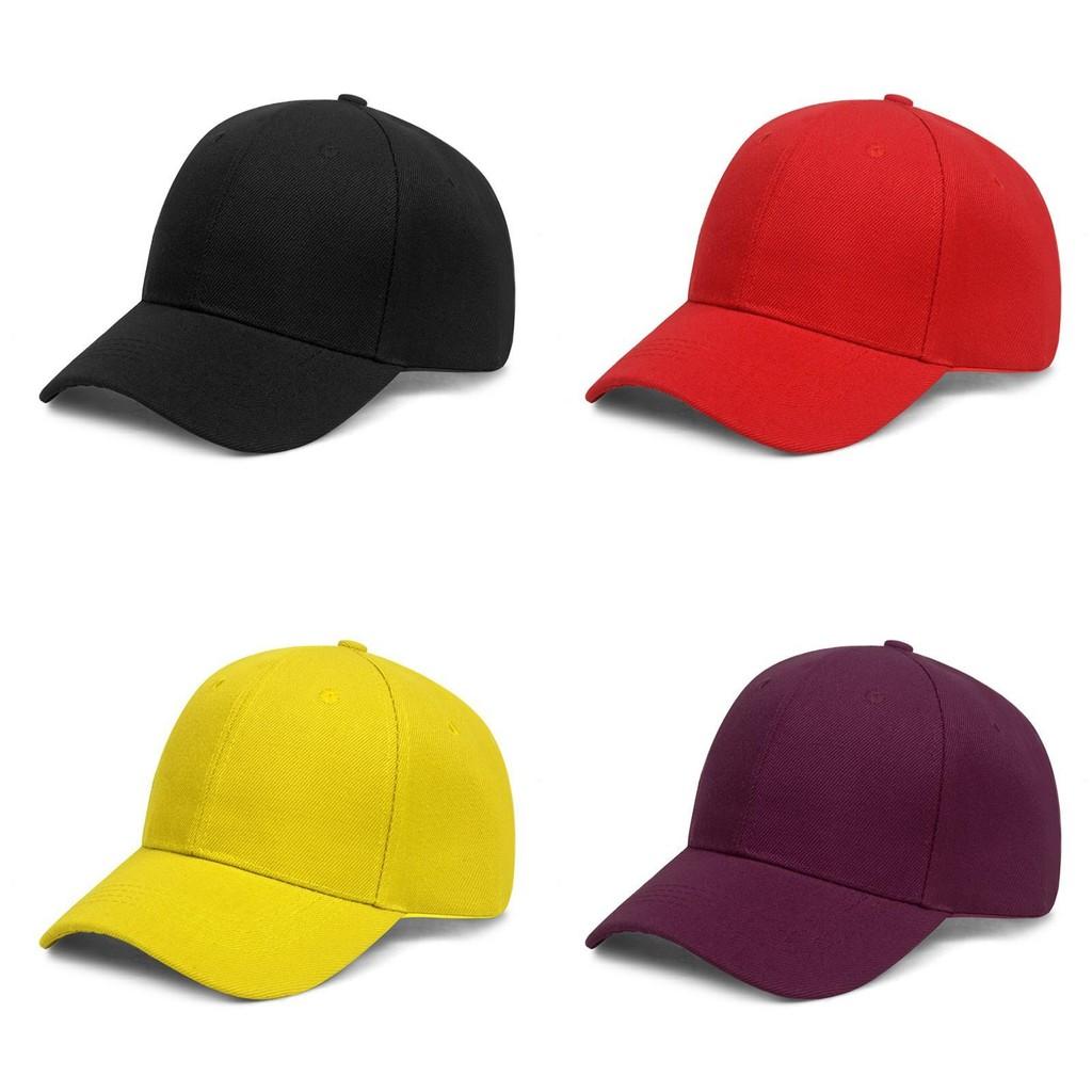 Color Baseball Solid Cap Breathable Headwear Peaked Caps Sunscreen Hat Gift