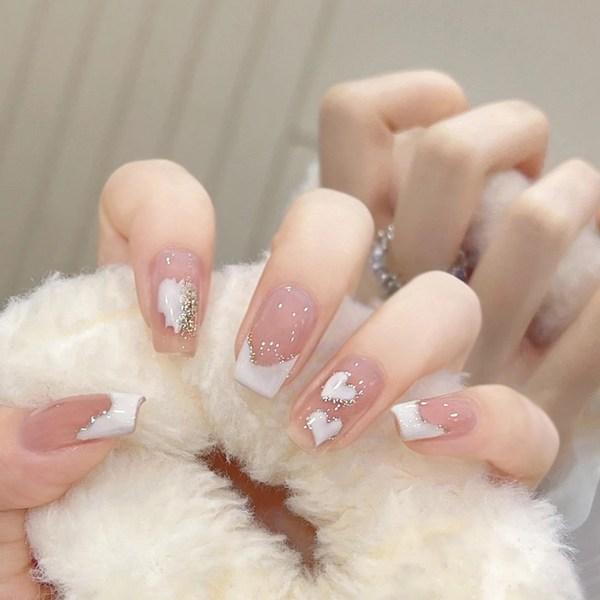 

Itemshop Наконечник для ногтей Самостоятельная насадка для дизайна ногтей Набор искусственных ногтей + двухсторонняя лента, 03_White Rub Rub x 2