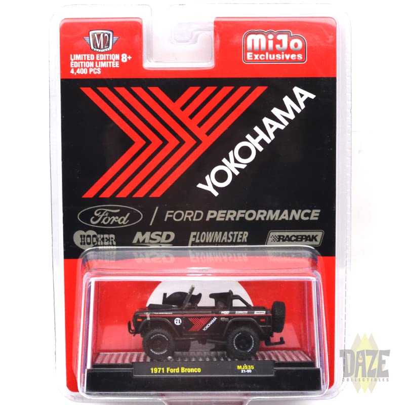 

M2 Machines Scale MiJo Exclusive 1971 Ford Bronco Yokohama Tire 164
