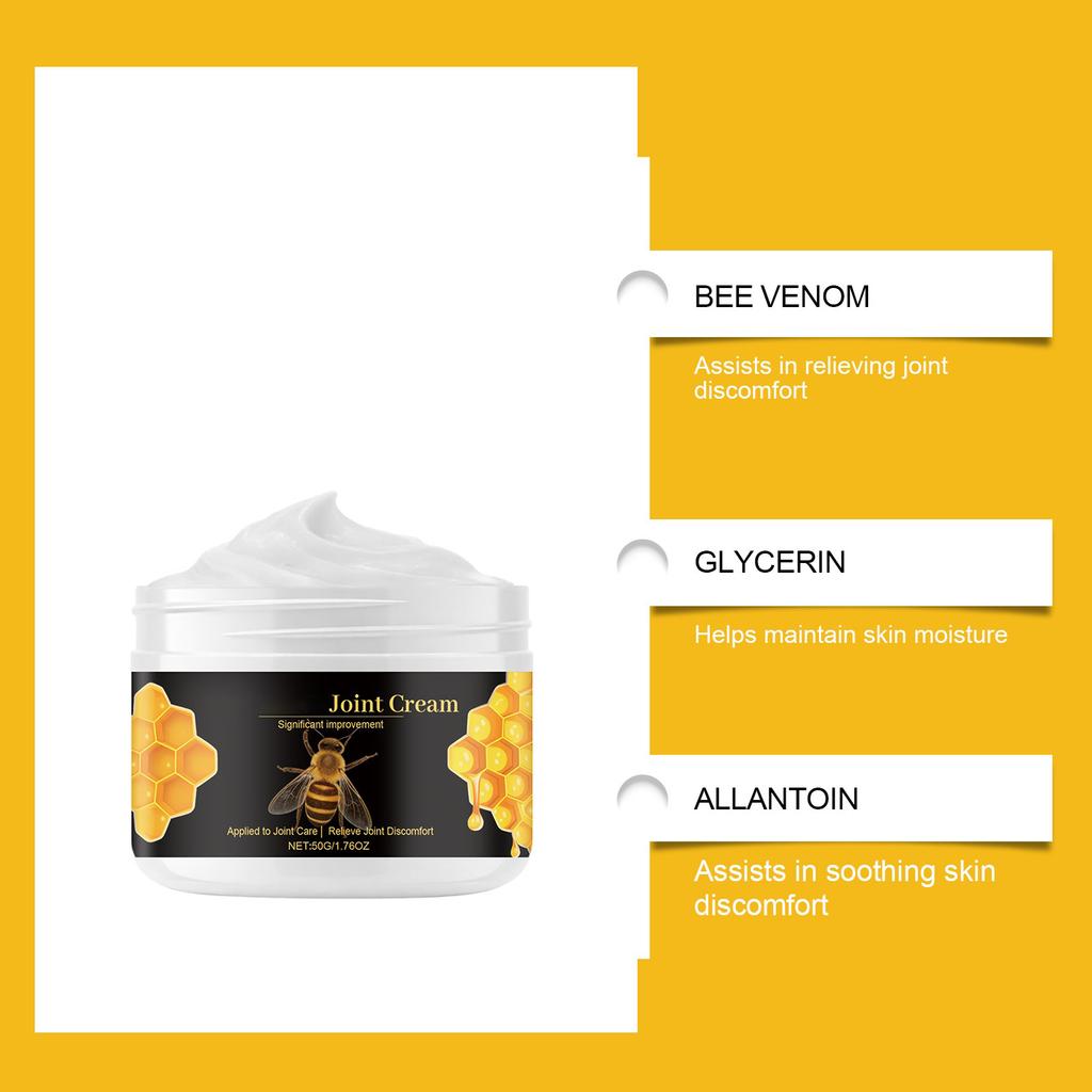 Joint Relief Cream: Nourishes Bones, Relieves Joint Pain And Muscle Discomfort. A Gentle, Soothing Topical Massage Cream.