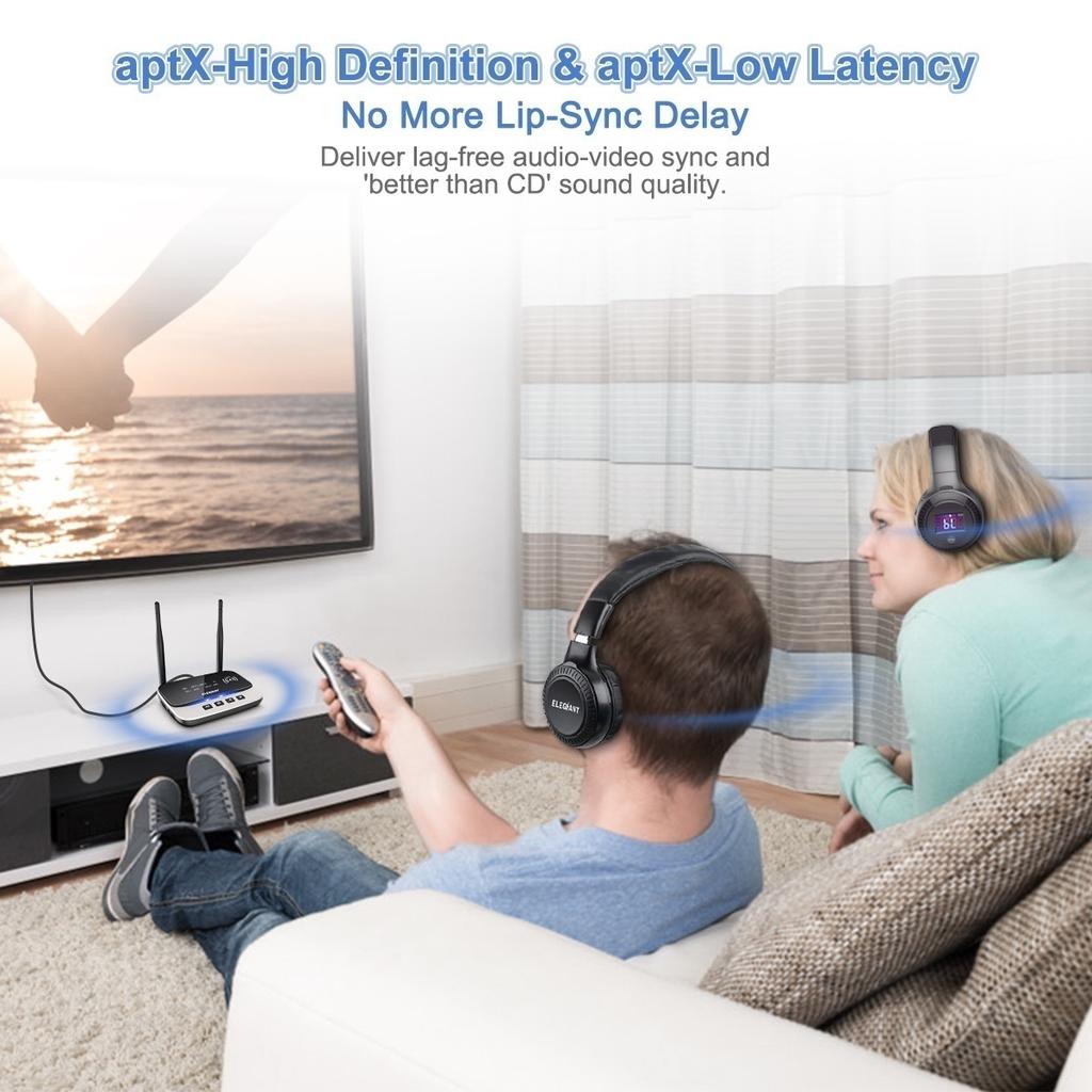 Buy ELEGIANT Bluetooth Adapter 5.0 Spdif / AUX Wireless Audio Receiver Transmitter 2 Antenna