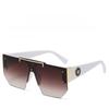 Summer Unisex Oversized Black Frame Sunglasses With Uv400 Protection For Outdoor Activities And Fashion Style