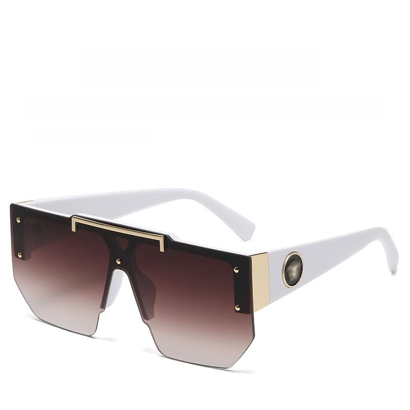 Summer Unisex Oversized Black Frame Sunglasses With Uv400 Protection For Outdoor Activities And Fashion Style