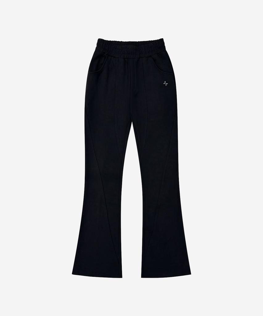 BLR Arc Line Comfy Bootcut Pants Black