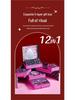 Colorful Beaded Jewelry Set for Girls - Necklace, Bracelet & Hair Accessories Gift Box