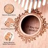 17 Tasti Kalimba Pianoforte a Pollice Tastiera Impiallacciata in Legno Massiccio Strumento Musicale Kalimba Pianoforte a Dita Regalo di Natale per Amanti della Musica