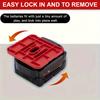 5pcs Battery Holder Battery Rack for Milwaukee M18 18V Lithium Battery Battery Dock Mount for Work Vans Shelves And Toolboxes