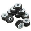 10 Stück Motorrad Seitenabdeckung Gummitülle Dichtung Verkleidungen Schwarz Für Yamaha Für Honda Für Suzuki CBR GSXR Ninja ZX Für Kawasaki