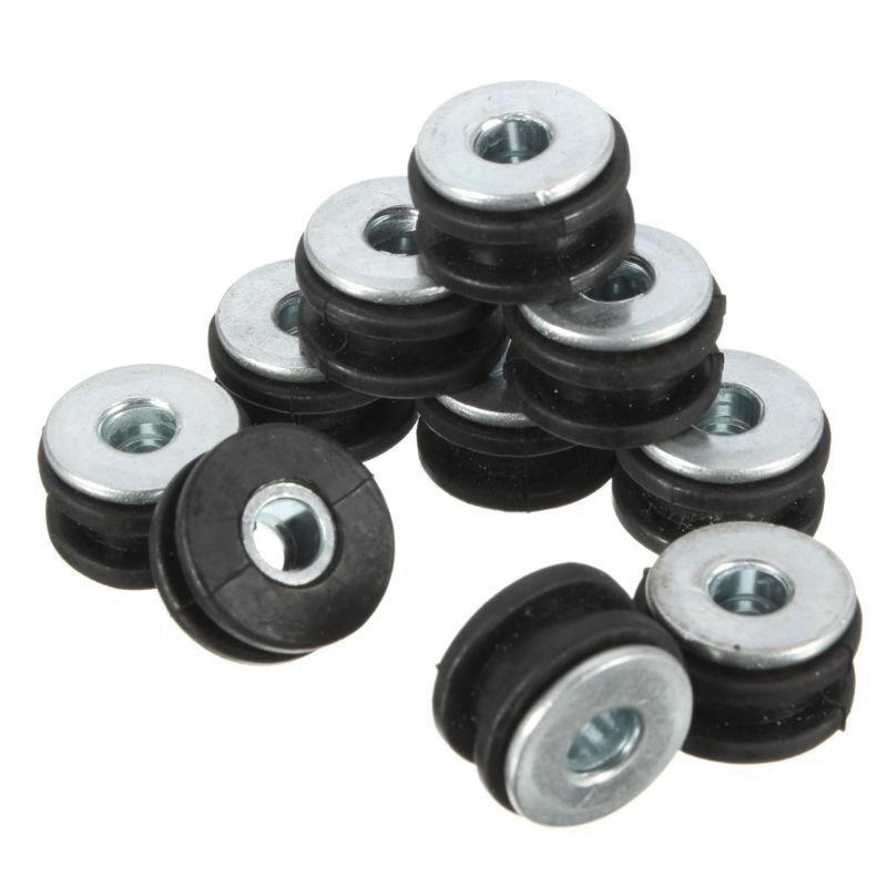 10 Stück Motorrad Seitenabdeckung Gummitülle Dichtung Verkleidungen Schwarz Für Yamaha Für Honda Für Suzuki CBR GSXR Ninja ZX Für Kawasaki