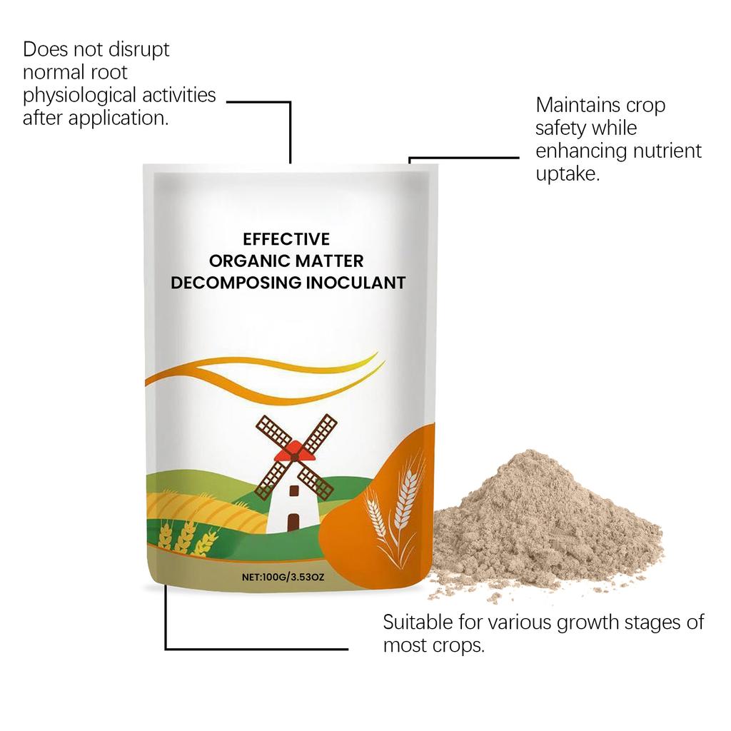 Порошок для росту рослин, Універсальний порошок для посадки для коренів рослин, Поглинання ефективності добрив та догляд за посівами.