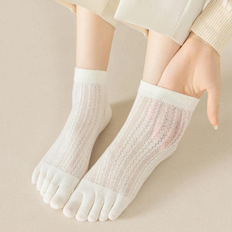 5 Finger Boat Sox Women Toe Socks Fashion Breathable Summer Ladies Girl Ultrathin Invisible Cotton Five-Finger Sock
