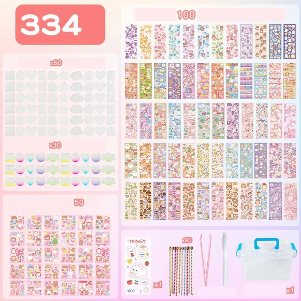 DIY Pendant Handwork DIY Keychain Making Kit Handmade Cartoon DIY Keyring Acrylic Creative Guka Sticker Set Kids Toys