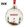 Christmas Ball Decor Clear Acrylic Fillable Ball, DIY Transparent Ornament for Xmas Tree Tree, Hanging Holiday, Wedding, Party, Home Decoration