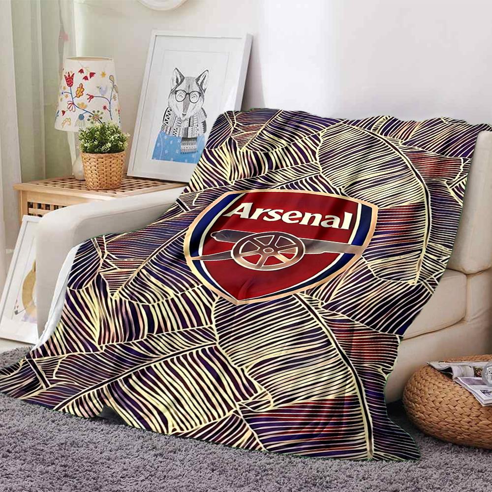 Arsenal Crest Blankets Flannel Printed Breathable Warm Throw Blanket for Home Office Bedspreads 0708a33