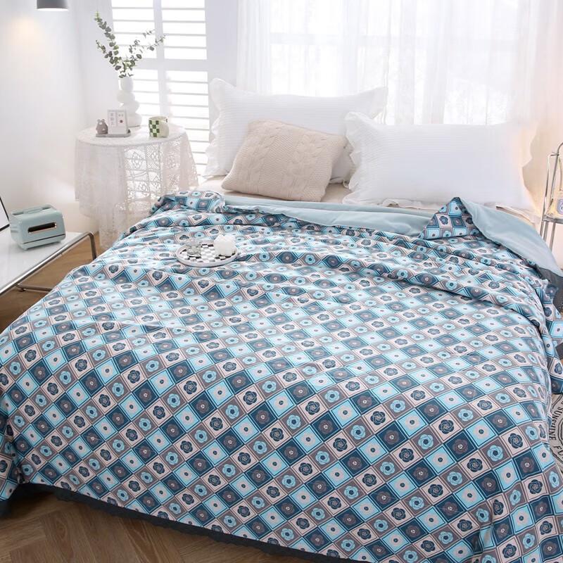 

Rosemary Scented Soft Quilt with Lace Trim