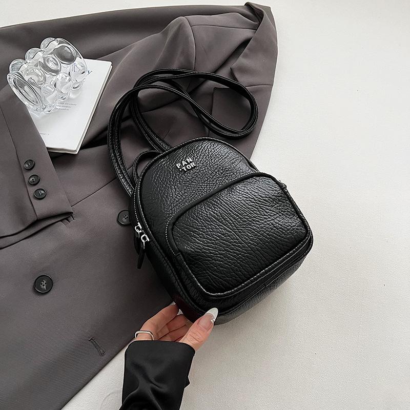 Commuter Small Backpack Women's New Backpack High-end Fashion Popular College Student Handbag